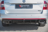 Maxton Design Spoiler zadního nárazníku Škoda Octavia III RS 2.0 TDI Liftback/Combi V.2 - černý lesklý lak
