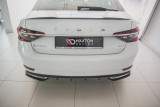 Maxton Design Boční lišty zadního nárazníku Škoda Superb III Facelift - texturovaný plast