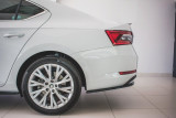 Maxton Design Boční lišty zadního nárazníku Škoda Superb III Facelift - karbon