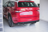 Maxton Design Lišta zadního nárazníku s žebrováním Škoda Kodiaq RS - karbon