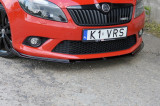 Maxton Design Spoiler předního nárazníku Škoda Fabia II RS - černý lesklý lak