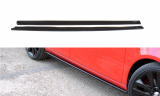 Maxton Design Prahové lišty Škoda Fabia II RS - černý lesklý lak