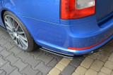 Maxton Design Lišty zadního nárazníku Škoda Octavia II RS - karbon
