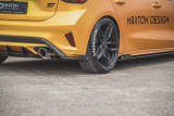 Maxton Design Zesílené boční lišty zadního nárazníku Racing s křidélky Ford Focus Mk4 ST - matná červeno-černá