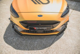 Maxton Design Zesílený spoiler předního nárazníku Racing s křidélky Ford Focus Mk4 ST - lesklá červeno-černá