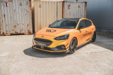 Maxton Design Zesílený spoiler předního nárazníku Racing s křidélky Ford Focus Mk4 ST - lesklá červeno-černá