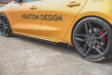 Maxton Design Zesílené prahové lišty Racing s křidélky Ford Focus Mk4 ST - matná černá