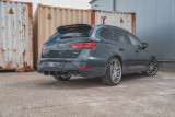 Maxton Design Spoiler zadního nárazníku Seat Leon Mk3 Cupra Facelift V.3 (4 koncovky) - černý lesklý lak