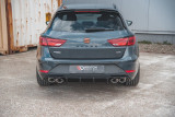 Maxton Design Spoiler zadního nárazníku Seat Leon Mk3 Cupra Facelift V.3 (4 koncovky) - karbon