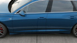 Maxton Design Prahové lišty Audi A6 C8 S-Line / S6 C8 - černý lesklý lak