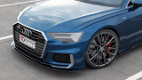 Maxton Design Spoiler předního nárazníku Audi A6 C8 S-Line / S6 C8 V.2 - karbon