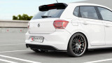 Maxton Design Spoiler zadního nárazníku s žebrováním VW Polo Mk6 GTI - černý lesklý lak