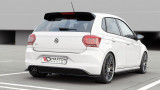Maxton Design Spoiler zadního nárazníku s žebrováním VW Polo Mk6 GTI - černý lesklý lak