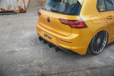 Maxton Design Zesílený zadní difuzor Racing VW Golf VIII V.2 - červená