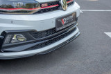 Maxton Design Spoiler předního nárazníku VW Polo Mk6 GTI V.4 - černý lesklý lak