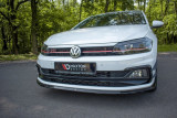 Maxton Design Spoiler předního nárazníku VW Polo Mk6 GTI V.3 - karbon