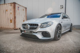 Maxton Design Spoiler předního nárazníku Mercedes E63 AMG (W213/S213) Sedan/Estate V.2 - černý lesklý lak