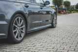 Maxton Design Prahové lišty Audi S6 (C7) / A6 S-Line (C7) Facelift - texturovaný plast