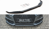 Maxton Design Spoiler předního nárazníku Audi S6 (C7) / A6 S-Line (C7) Facelift - texturovaný plast