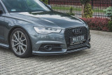 Maxton Design Spoiler předního nárazníku Audi S6 (C7) / A6 S-Line (C7) Facelift - texturovaný plast