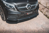 Maxton Design Spoiler předního nárazníku Mercedes třídy V AMG-Line (W447) Facelift V.4 - černý lesklý lak
