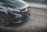 Maxton Design Spoiler předního nárazníku Mercedes třídy V AMG-Line (W447) Facelift V.1 - texturovaný plast