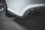 Maxton Design Boční lišty zadnáhi nárazníku Audi RS6 C7 V.2 - černý lesklý lak