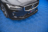 Maxton Design Spoiler předního nárazníku Volvo S60 Mk3 R-Design V.2 - černý lesklý lak