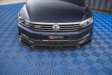 Maxton Design Spoiler předního nárazníku VW Passat B8 V.2 - texturovaný plast