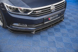 Maxton Design Spoiler předního nárazníku VW Passat B8 V.2 - karbon