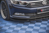 Maxton Design Spoiler předního nárazníku VW Passat B8 V.1 - černý lesklý lak