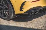 Maxton Design Boční lišty zadního nárazníku Mercedes AMG A45 S (W177) - černý lesklý lak