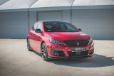 Maxton Design Spoiler předního nárazníku Peugeot 308 GT Mk2 Facelift V.1 - černý lesklý lak