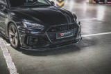 Maxton Design Spoiler předního nárazníku Audi RS5 (F5) Facelift V.3- texturovaný plast