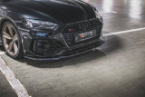 Maxton Design Spoiler předního nárazníku Audi RS5 (F5) Facelift V.2- texturovaný plast