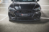 Maxton Design Spoiler předního nárazníku Audi RS5 (F5) Facelift V.2- texturovaný plast