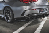 Maxton Design Boční lišty zadního nárazníku Mercedes AMG CLA 35 / 45 (C118) - černý lesklý lak
