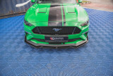 Maxton Design Spoiler předního nárazníku s křidélky Ford Mustang GT Mk6 Facelift V.1 - černý lesklý lak