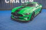 Maxton Design Spoiler předního nárazníku s křidélky Ford Mustang GT Mk6 Facelift V.1 - karbon