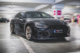 Maxton Design Spoiler předního nárazníku s křidélky Audi RS5 (F5) Facelift V.1 - černý lesklý lak