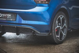 Maxton Design Zesílený spoiler zadního nárazníku s křidélky VW Polo Mk6 GTI - černý + matná křidélka