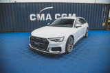 Maxton Design Spoiler předního nárazníku Audi A6 C8 S-Line / S6 C8 V.3 - texturovaný plast