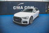 Maxton Design Spoiler předního nárazníku Audi A6 C8 S-Line / S6 C8 V.3 - texturovaný plast