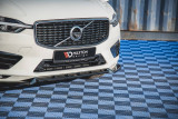 Maxton Design Spoiler předního nárazníku Volvo XC60 Mk2 R-Design V.2 - černý lesklý lak