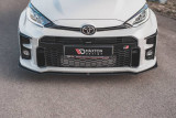 Maxton Design Zesílený spoiler předního nárazníku Racing Toyota GR Yaris Mk4 - červeno-černá