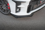 Maxton Design Zesílený spoiler předního nárazníku Racing s křidélky Toyota GR Yaris Mk4 - červeno-černá