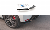Maxton Design Zesílené boční lišty zadního nárazníku Racing Toyota GR Yaris Mk4 - červeno-černá
