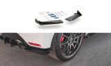 Maxton Design Zesílené boční lišty zadního nárazníku Racing s křidélky Toyota GR Yaris Mk4 - červeno-černá