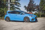 Maxton Design Zesílené prahové lišty Racing s křídélky Ford Focus RS Mk3 - červeno-černá