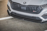 Maxton Design Spoiler předního nárazníku Škoda Octavia IV RS V.2 - černý lesklý lak